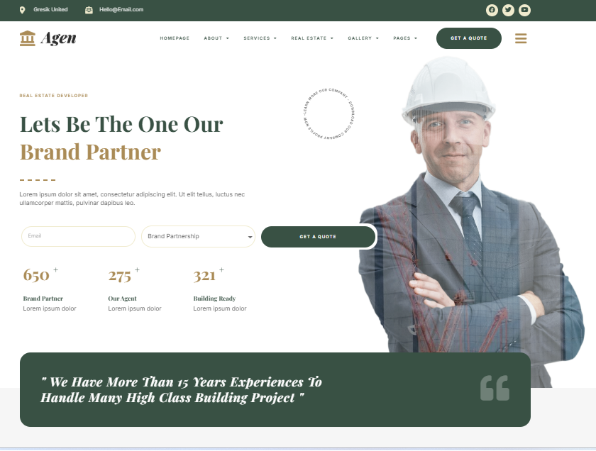 Premium Real Estate & Property Developer Website Design | Modern Business Website for Builders, Construction & Property Companies
